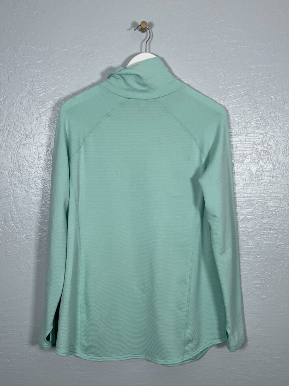 Duluth Trading Women M Light Blue Scenic View Lightweight Fleece Tunic Granola - Picture 6 of 9